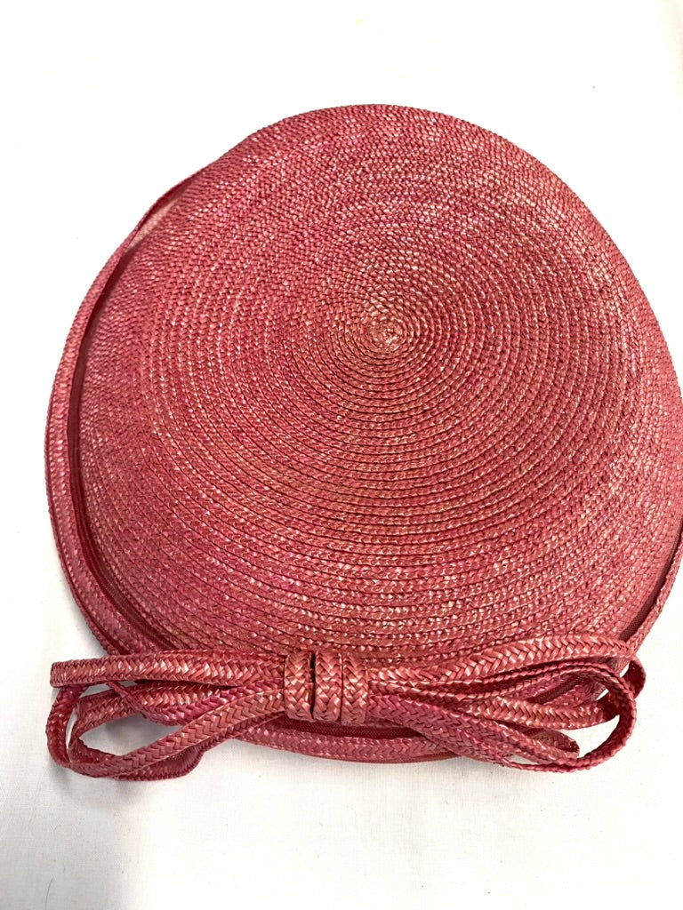 Vintage Straw Bow Hat