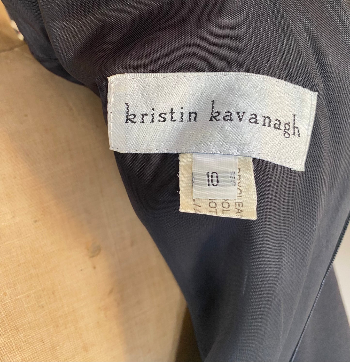 Kristin Kavanah Classic Black Bow Dress