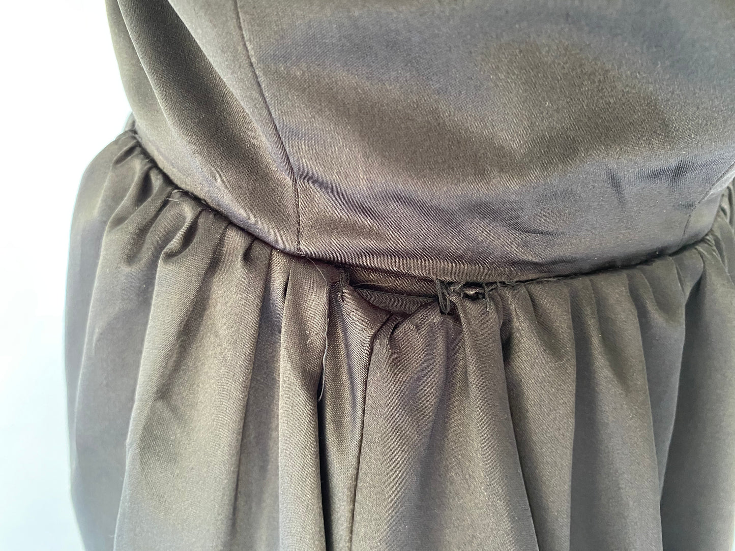 Stephen Fitzgerald Black Satin Ballgown and Jacket