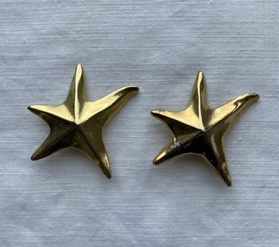 1980's Giant Starfish Earrings