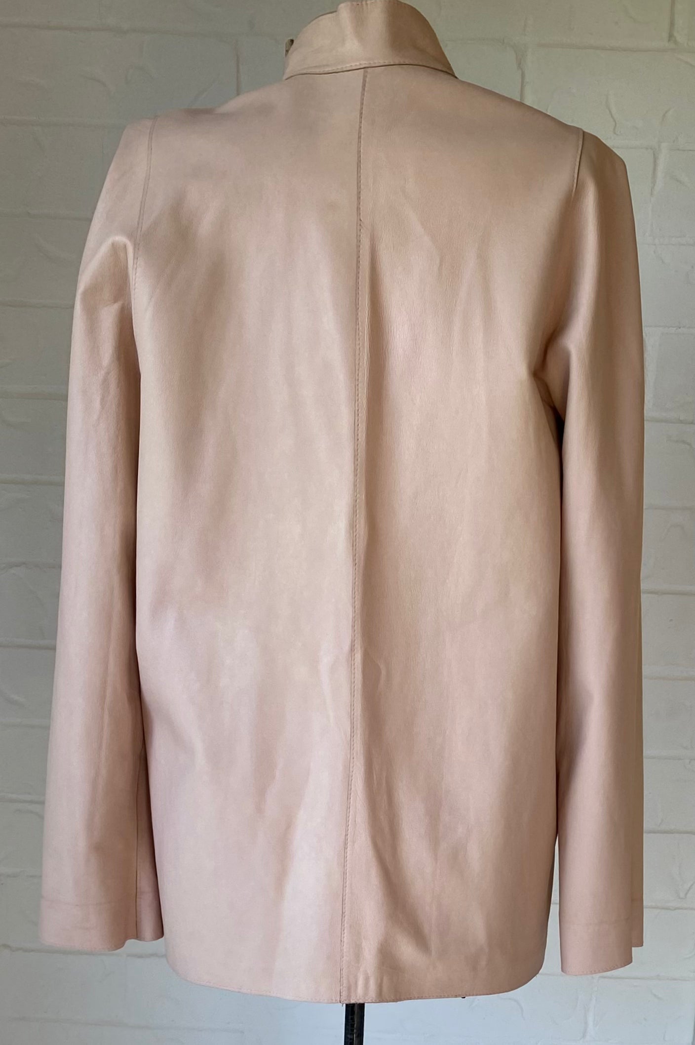 Vintage Blush Pink Reversible Soft Leather Jacket