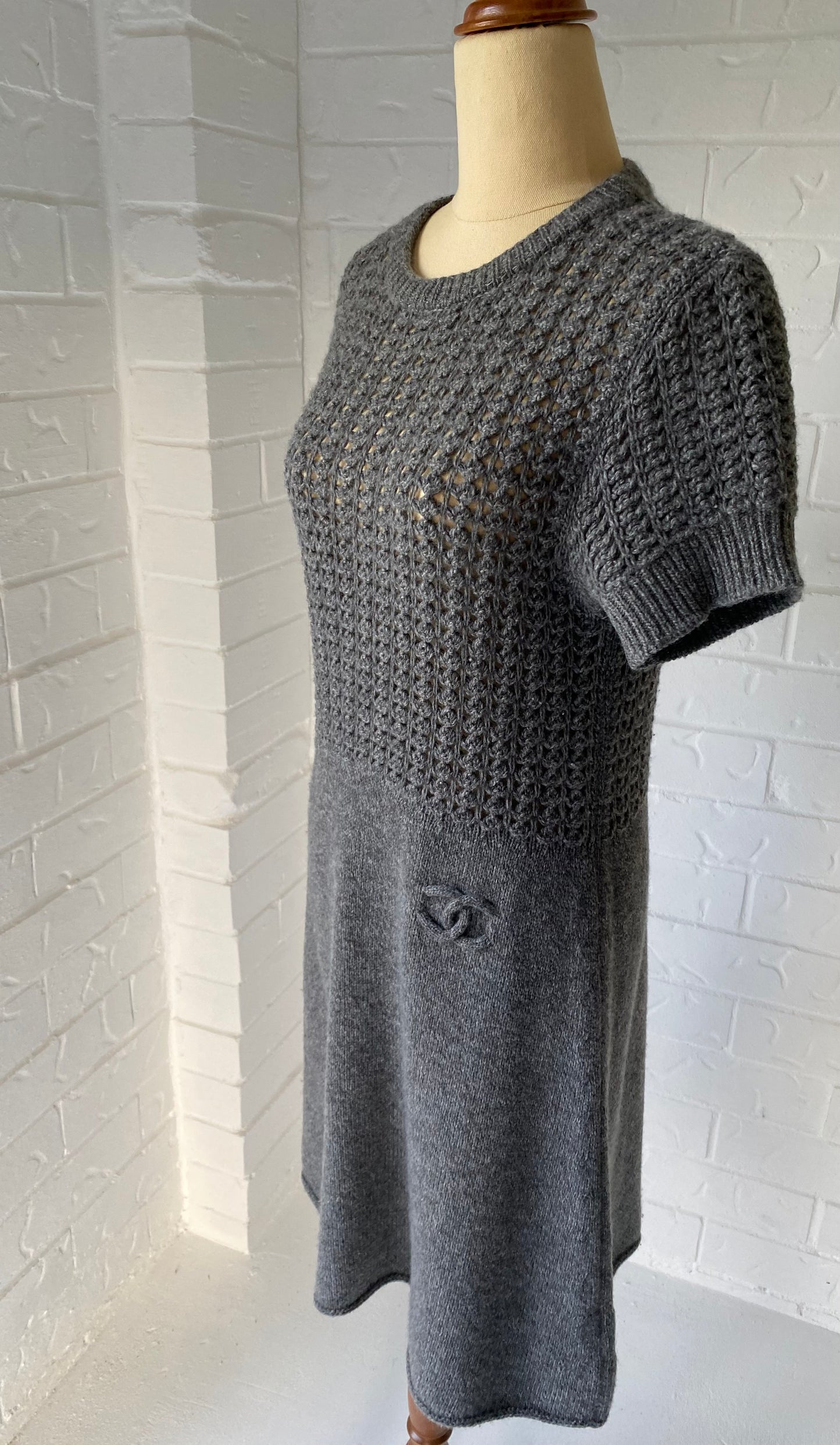 CHANEL Sports Line Knit Dress with interlocking CC Logo