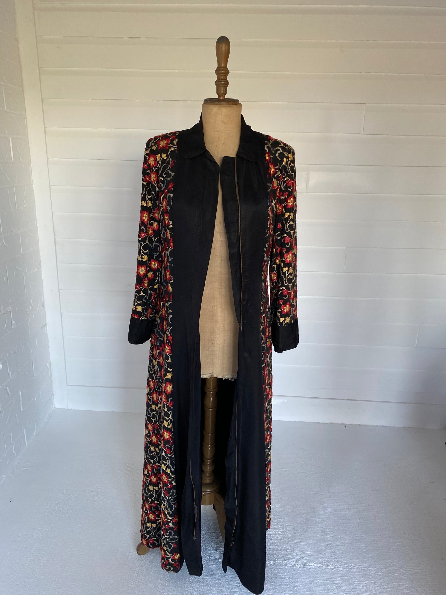 1930's Rare Hand Embroidered Opera Coat