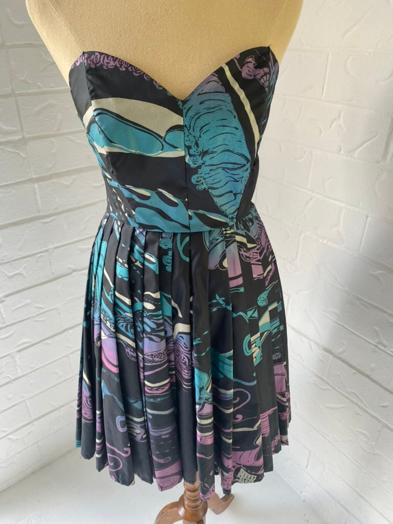 Studibaker Hawk Rare 80's Strapless Dress