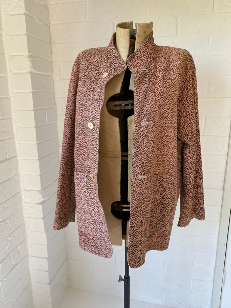 Vintage Blush Pink Reversible Soft Leather Jacket
