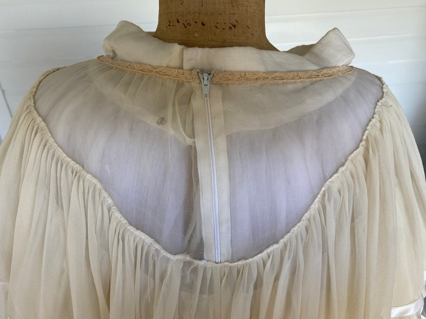 Couture Ivory Tiered Silk Skirt