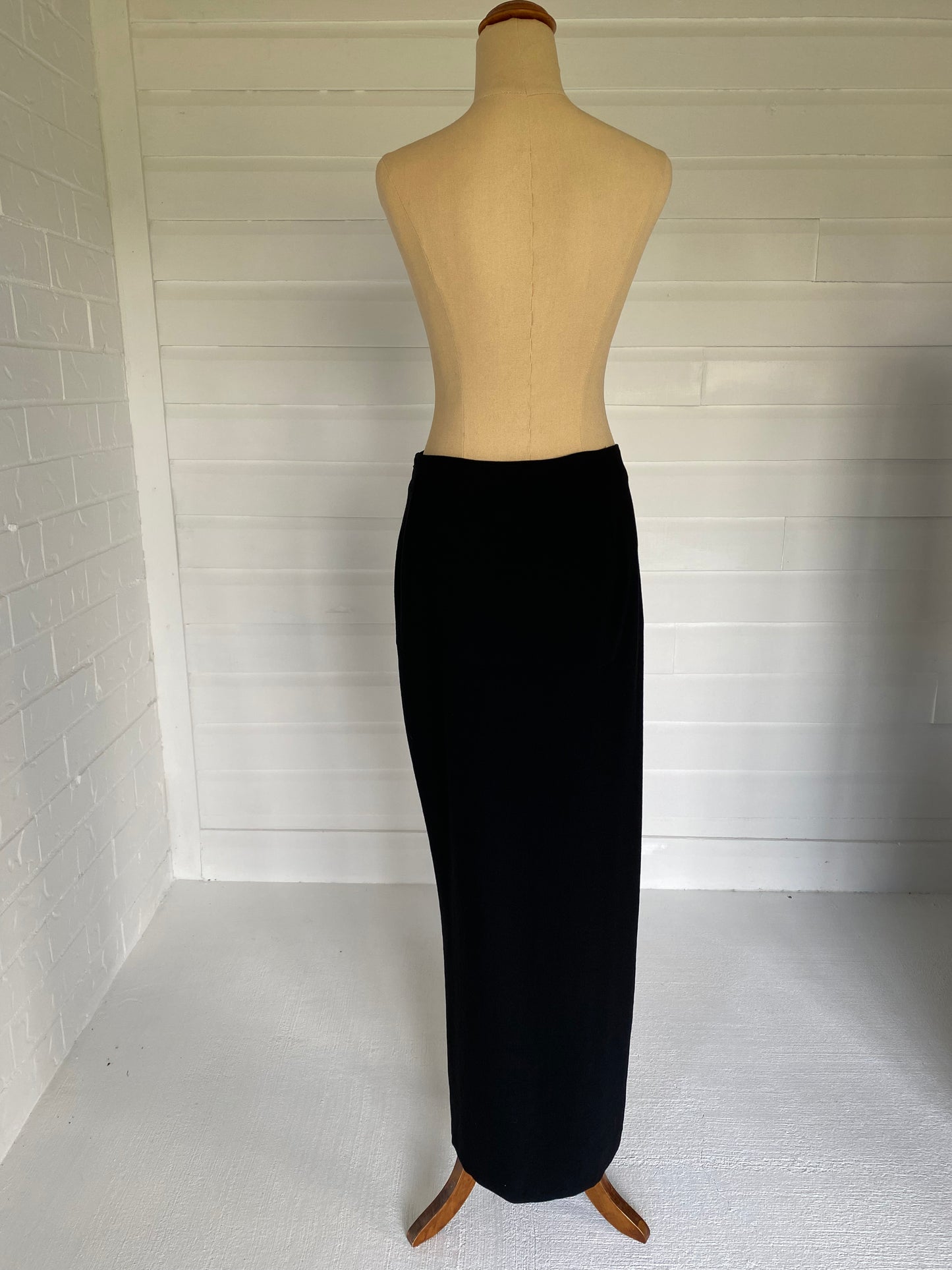 Yohji Yamamoto Thigh High Slit Long Skirt