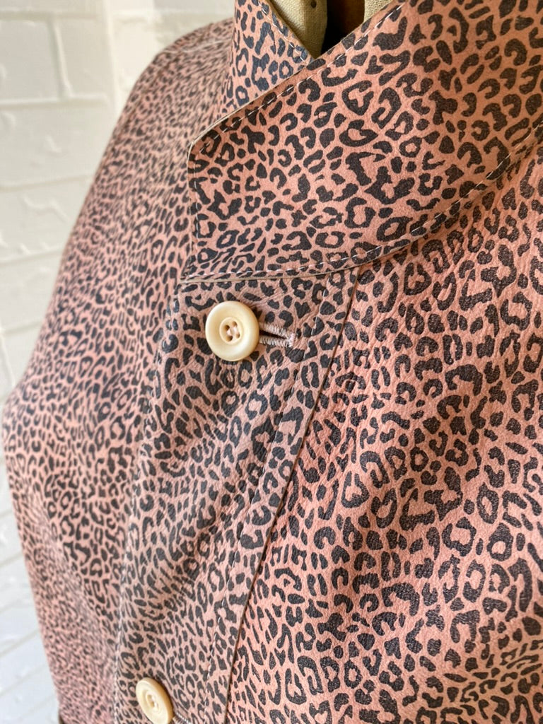 Vintage Blush Pink Reversible Soft Leather Jacket