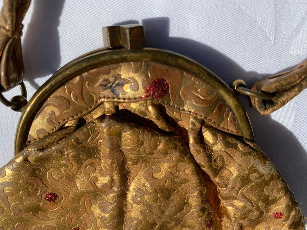 1930's Florentine Leather Handbag