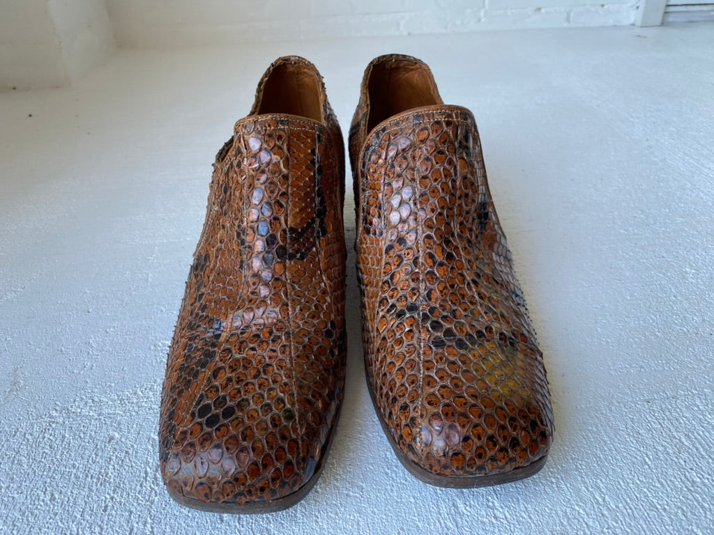 1970's Heeled Snakeskin Shoes