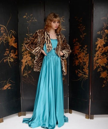 Betsy Ruff Faux Fur Coat