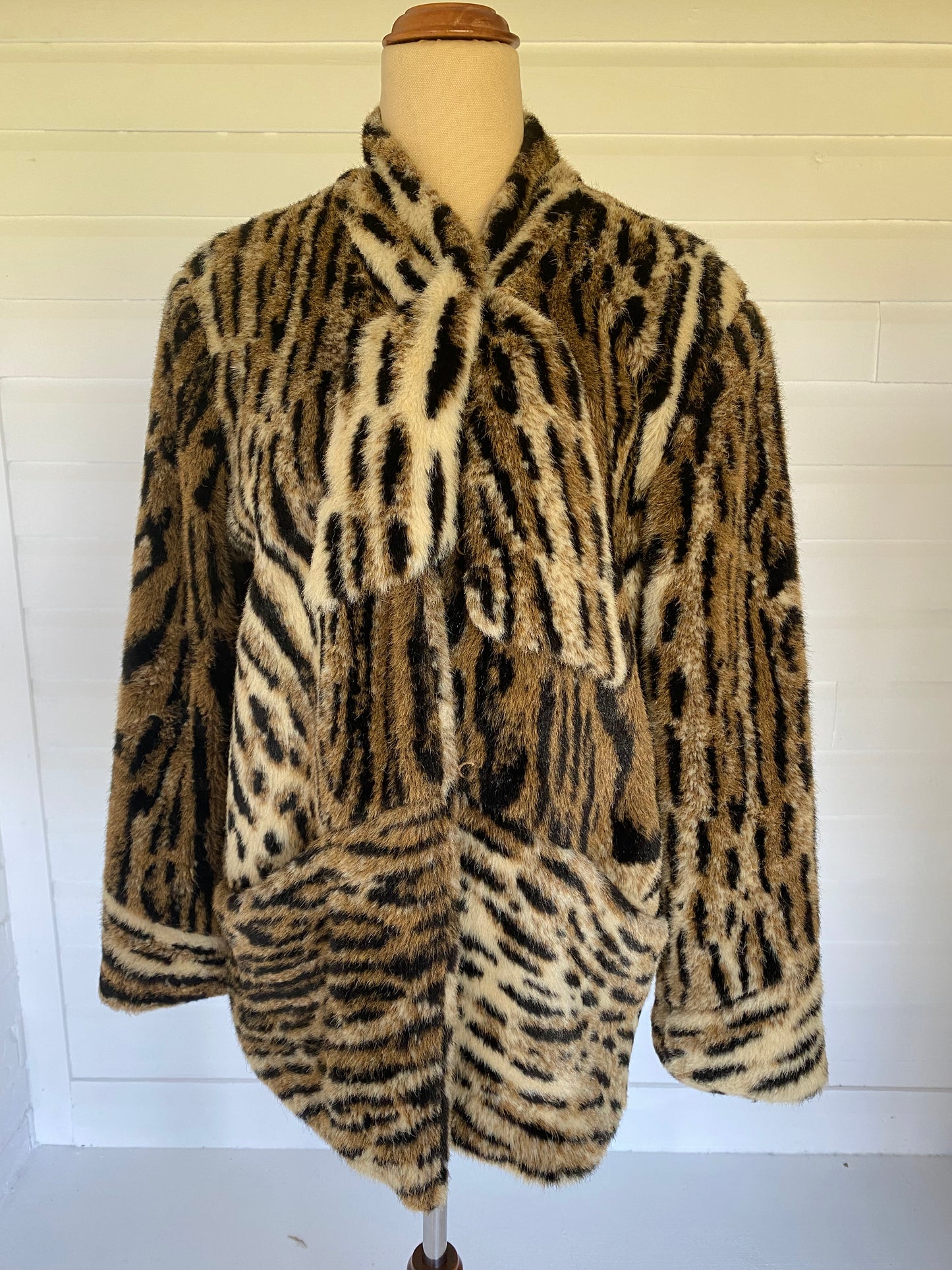 Betsy Ruff Faux Fur Coat