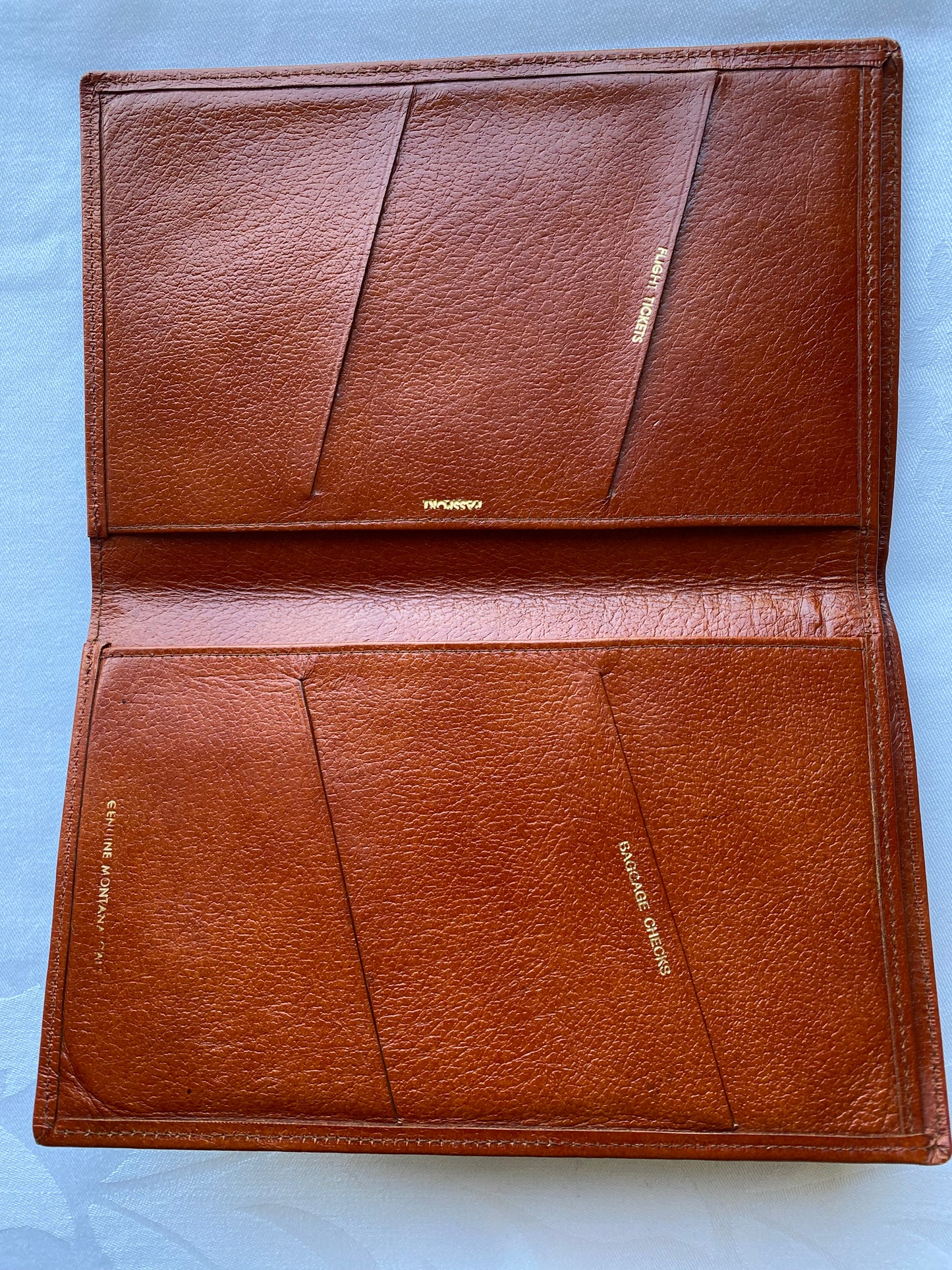 Vintage Leather Passport Wallet