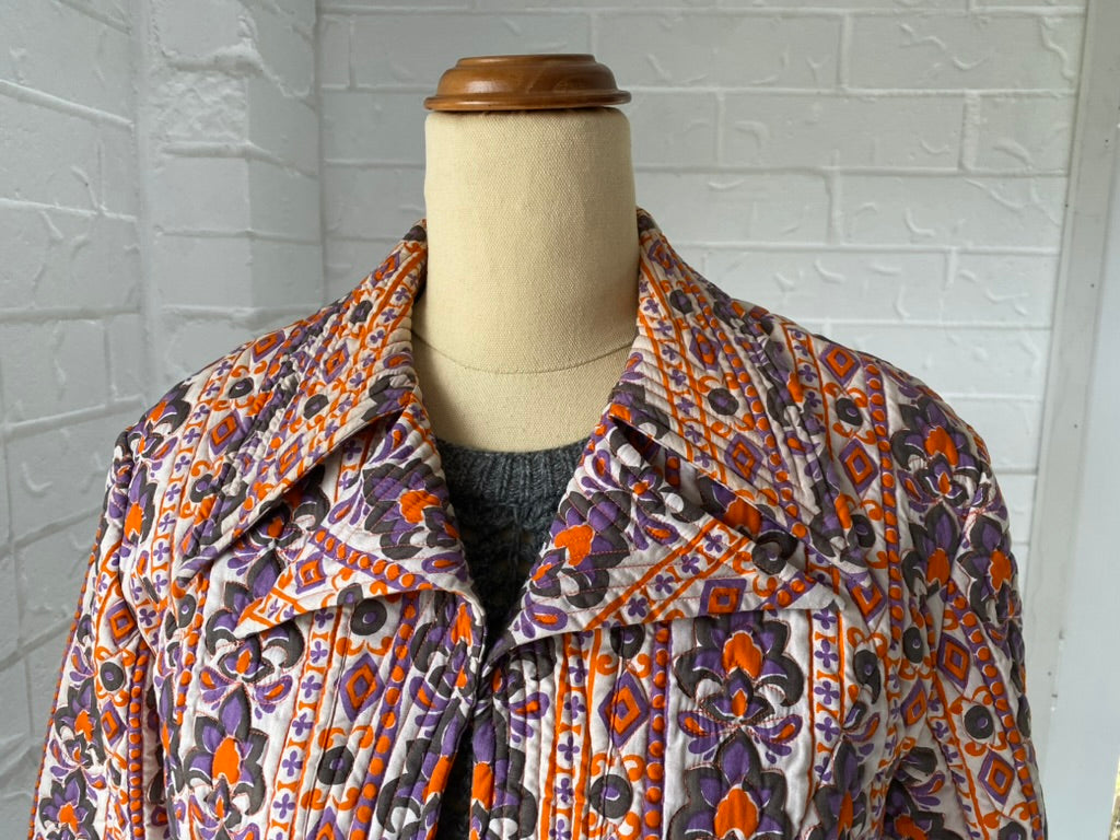1970's Thelma Wood Thai Quilted Cotton Suit