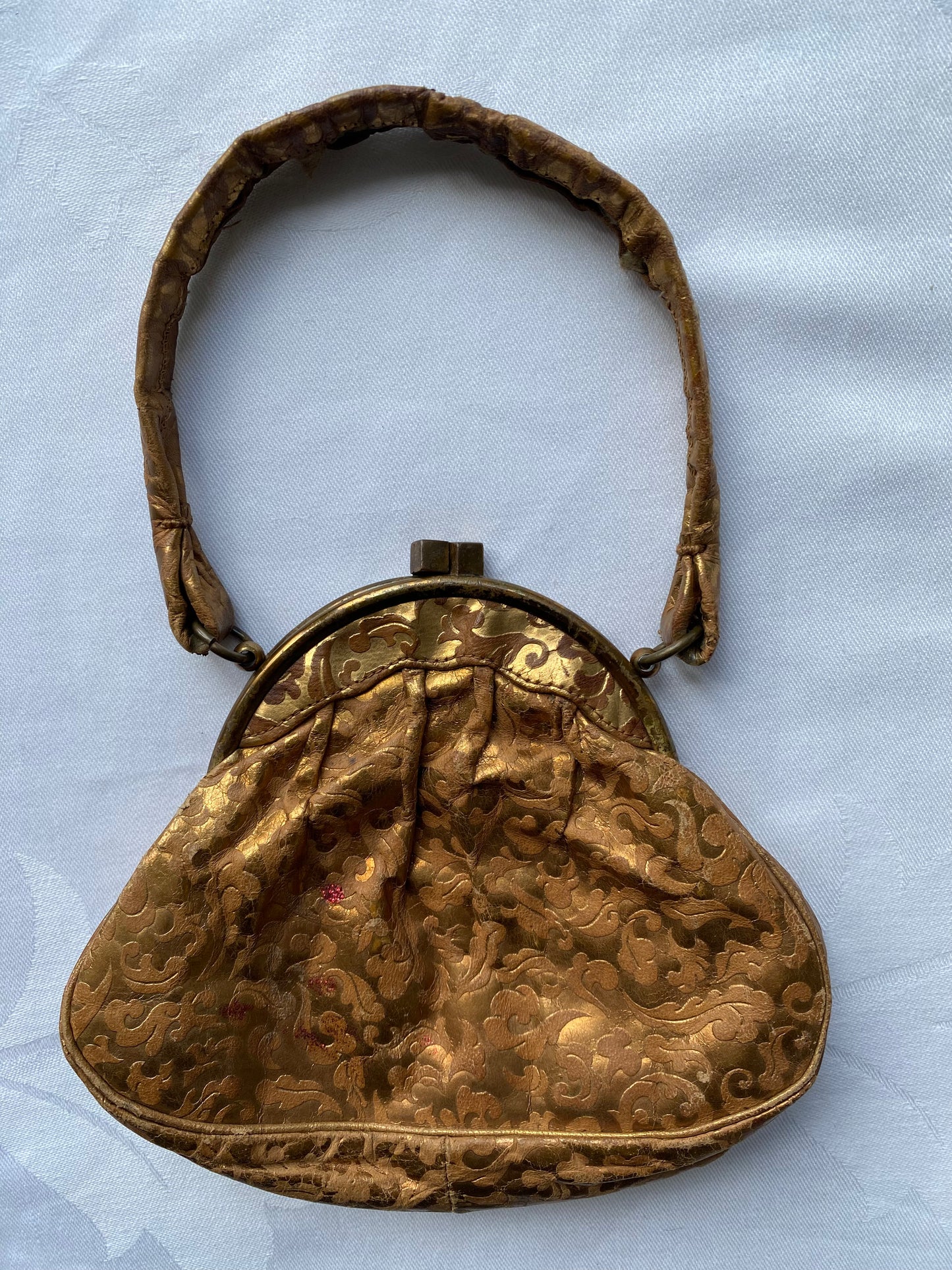 1930's Florentine Leather Handbag