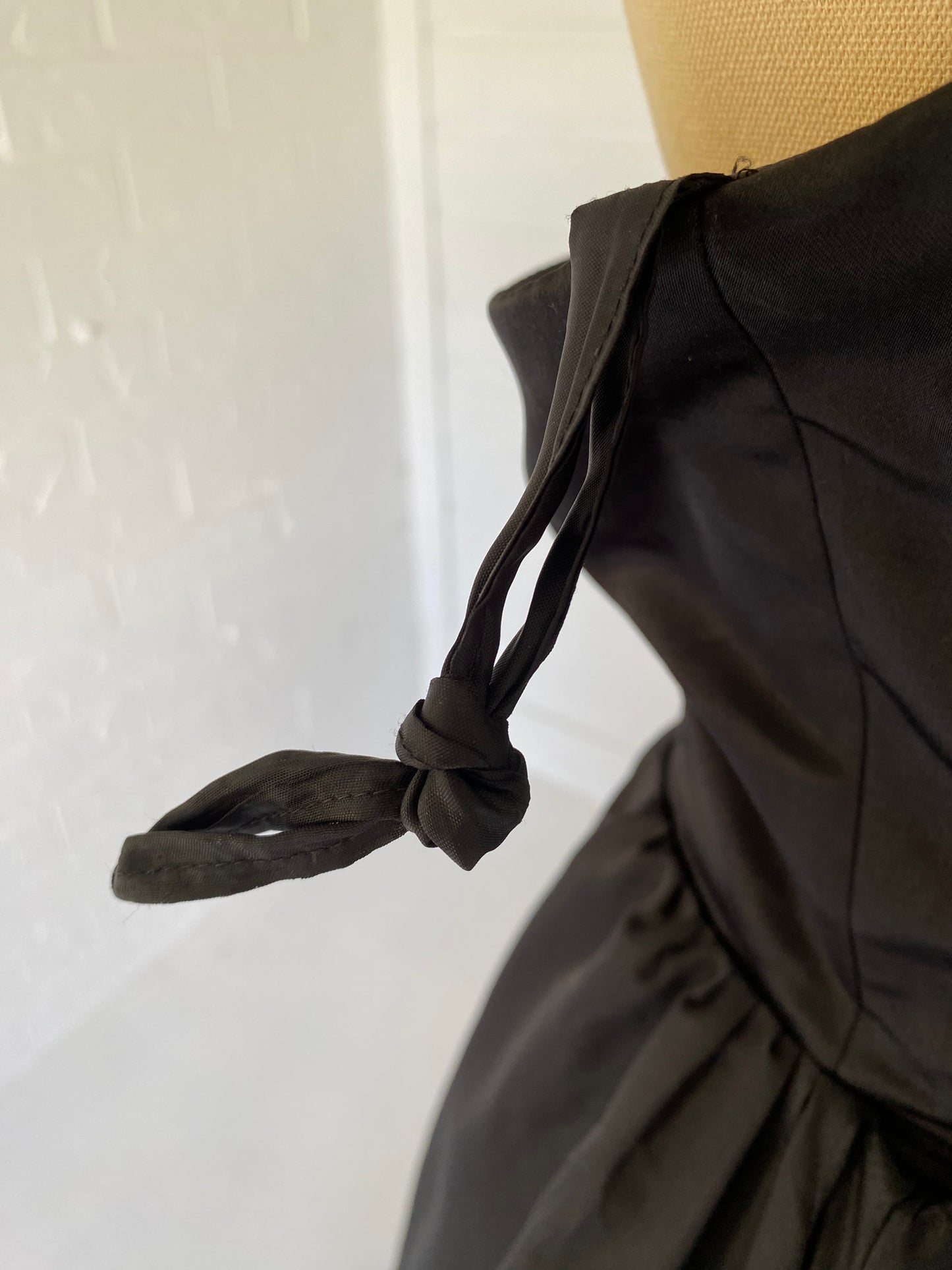 Stephen Fitzgerald Black Satin Ballgown and Jacket