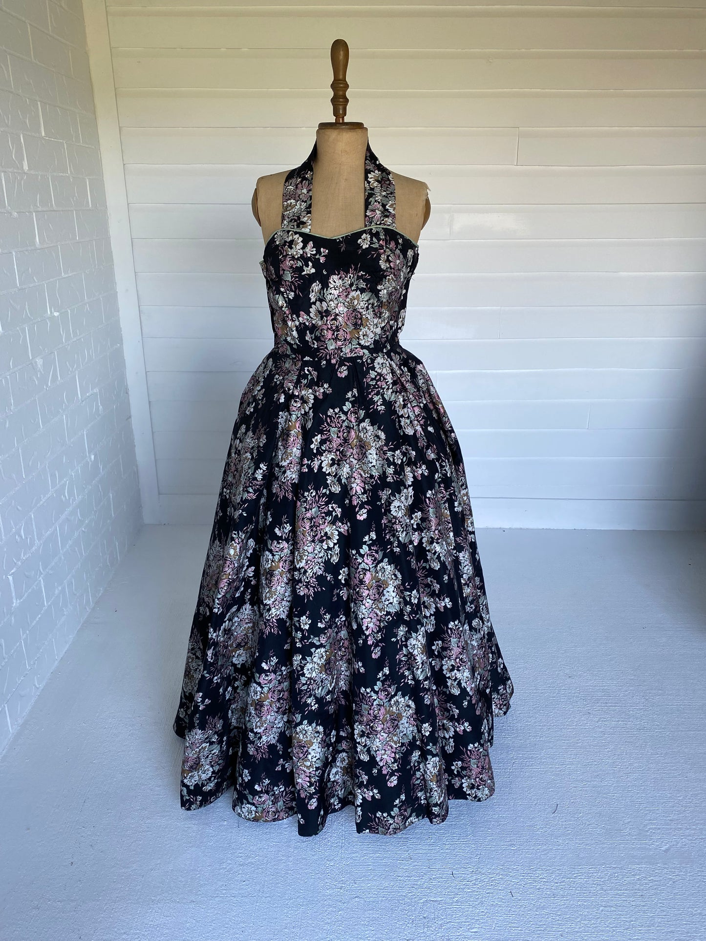 1950'S Oriental Flower Dress