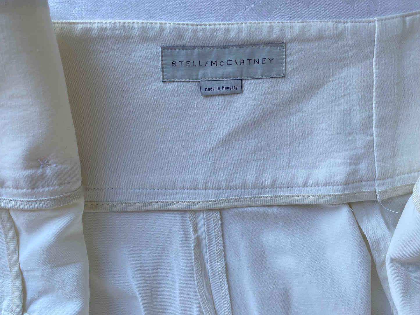 Ivory Wide Leg Sailor Pants by Stella McCartney