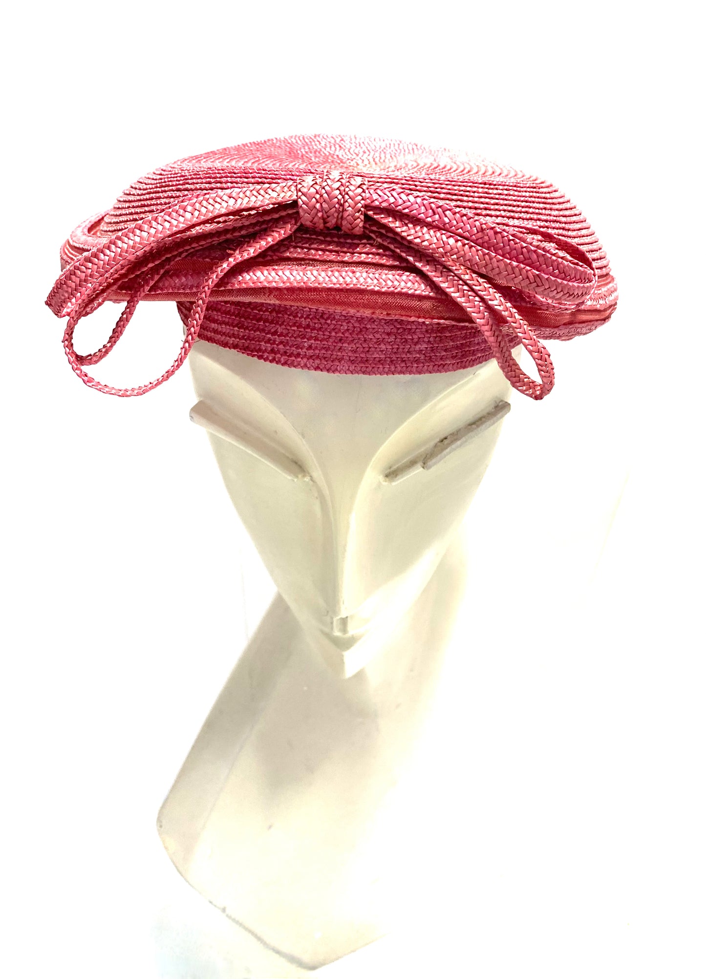 Vintage Straw Bow Hat