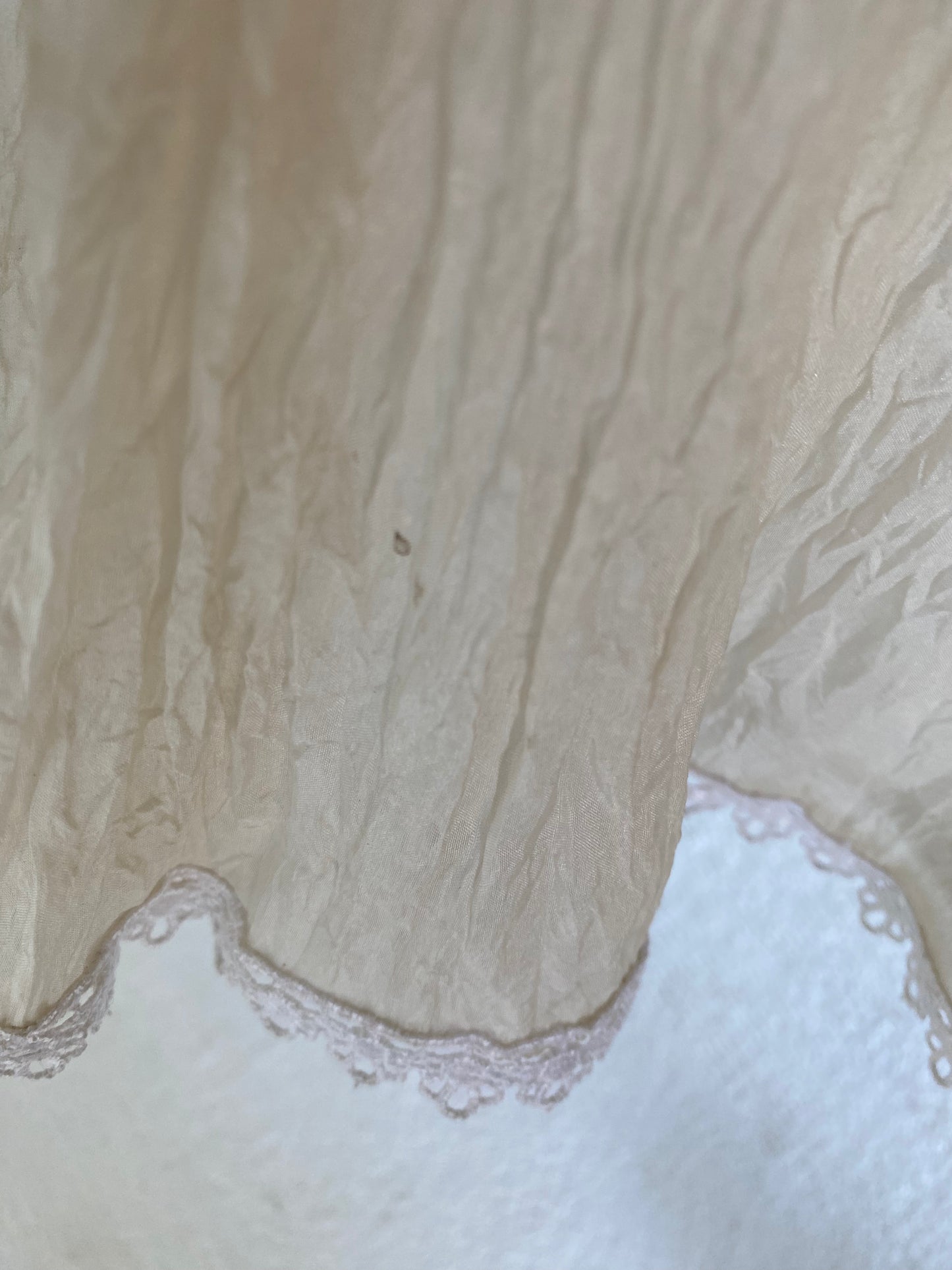 Couture Ivory Tiered Silk Skirt