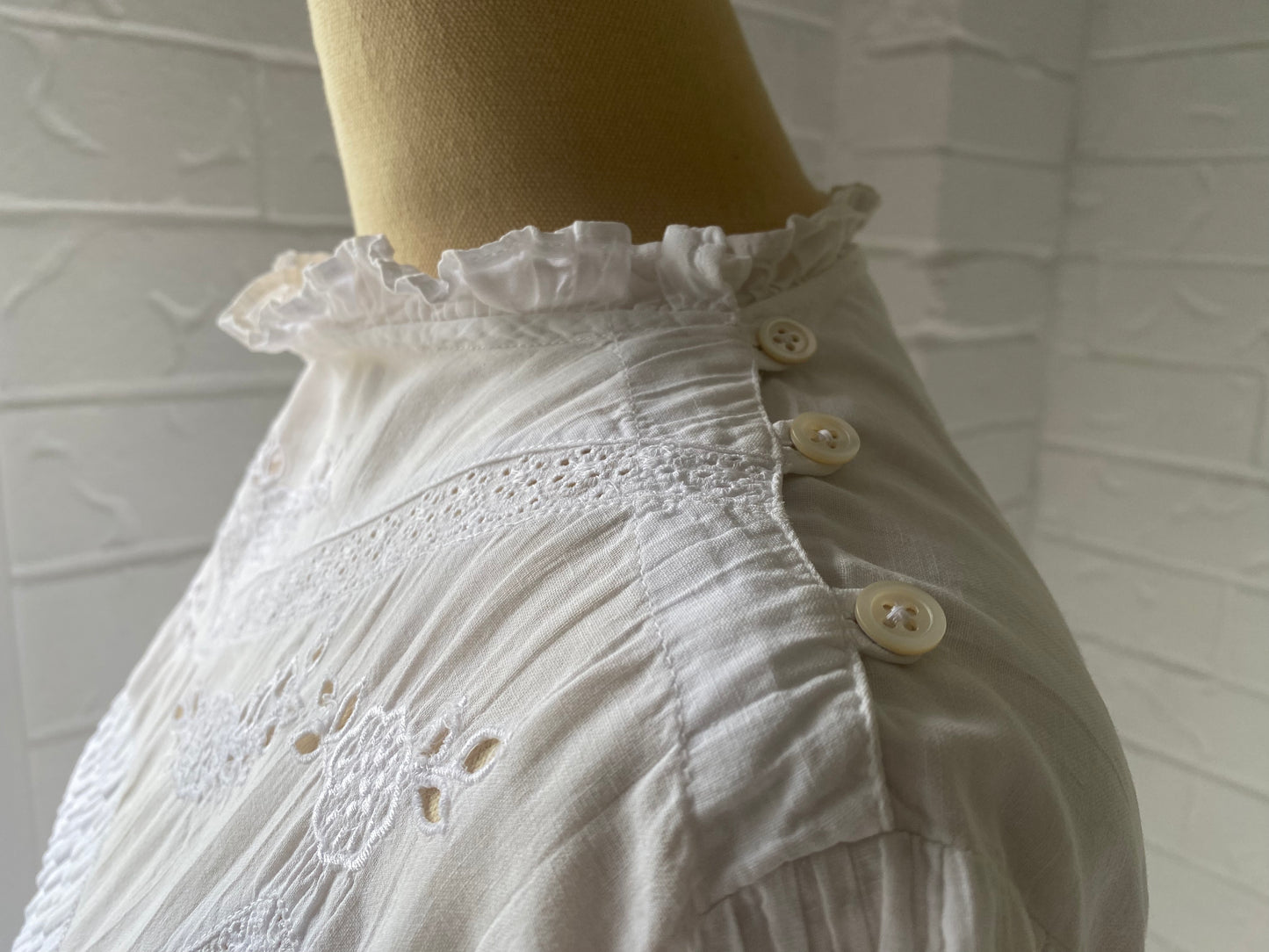 1970's Soft Cotton Embroidered Top