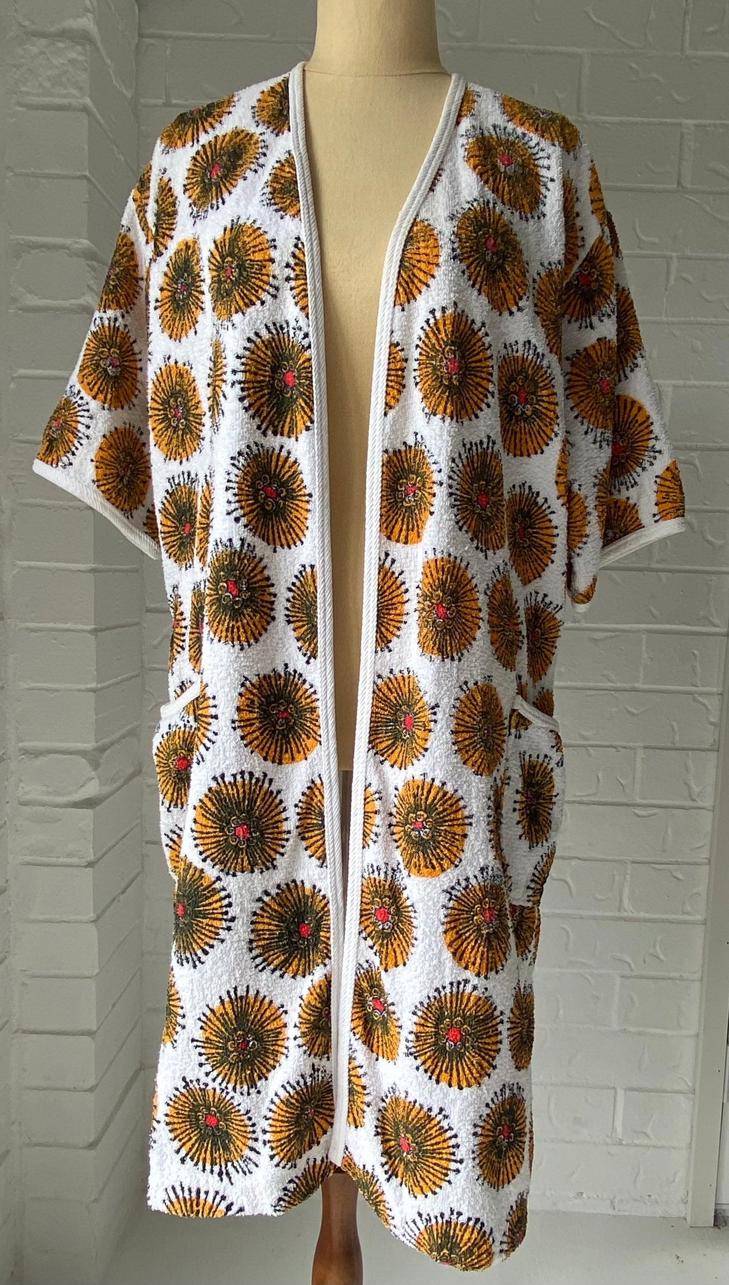 1960's Terry Towelling Beach Robe