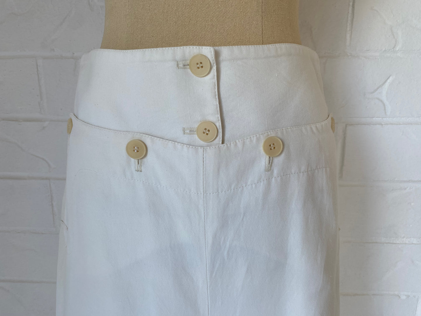 Ivory Wide Leg Sailor Pants by Stella McCartney
