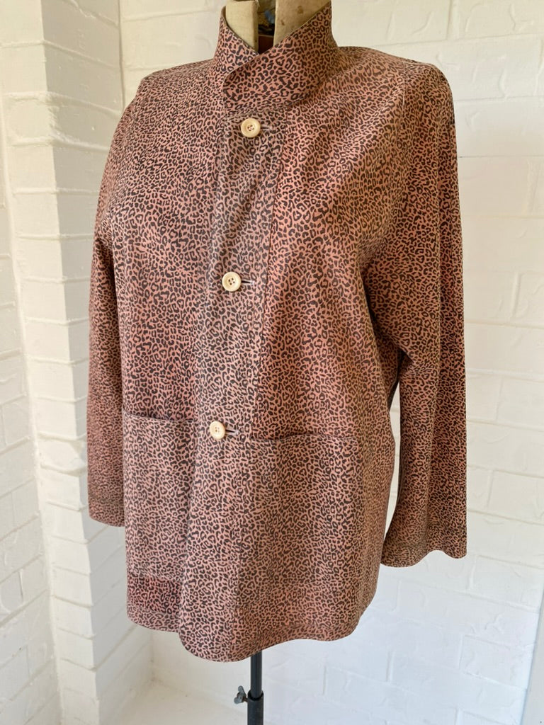 Vintage Blush Pink Reversible Soft Leather Jacket