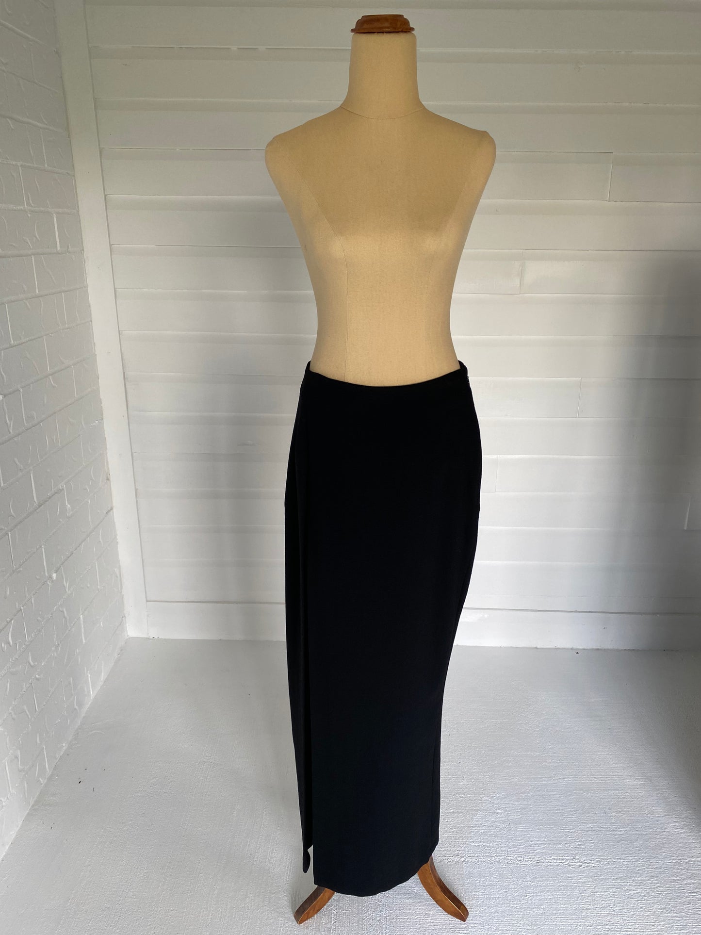 Yohji Yamamoto Thigh High Slit Long Skirt