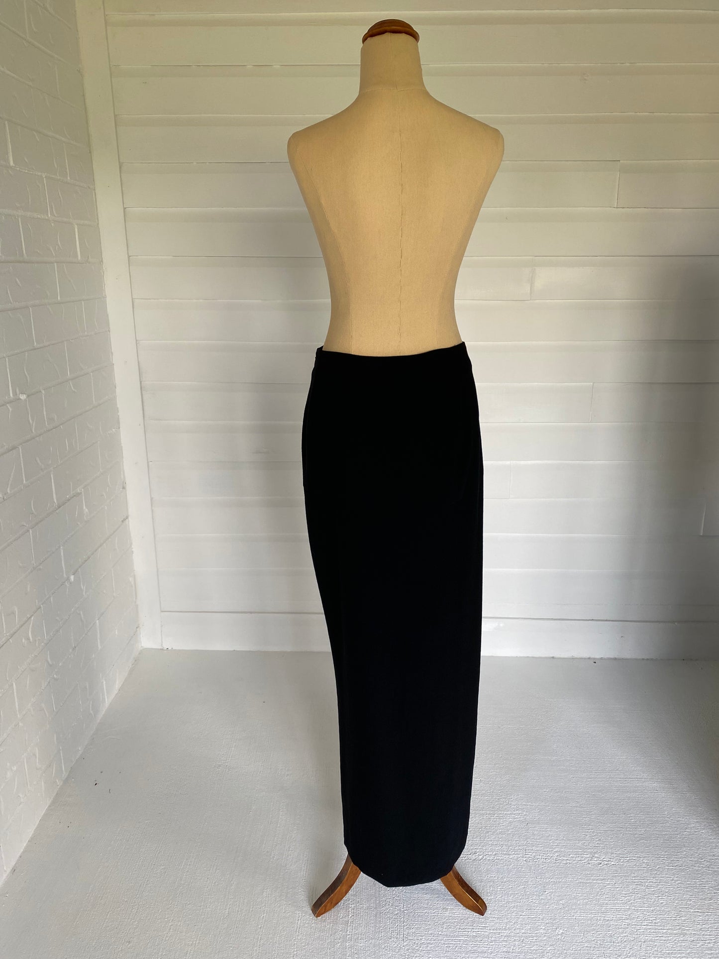 Yohji Yamamoto Thigh High Slit Long Skirt