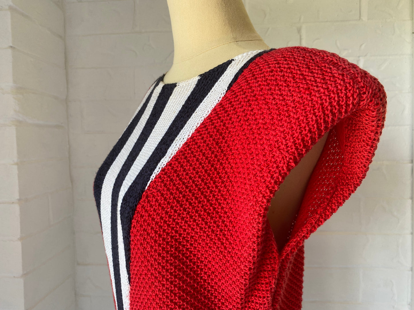 1980's Carolina Herrera Knit Sailor Dress