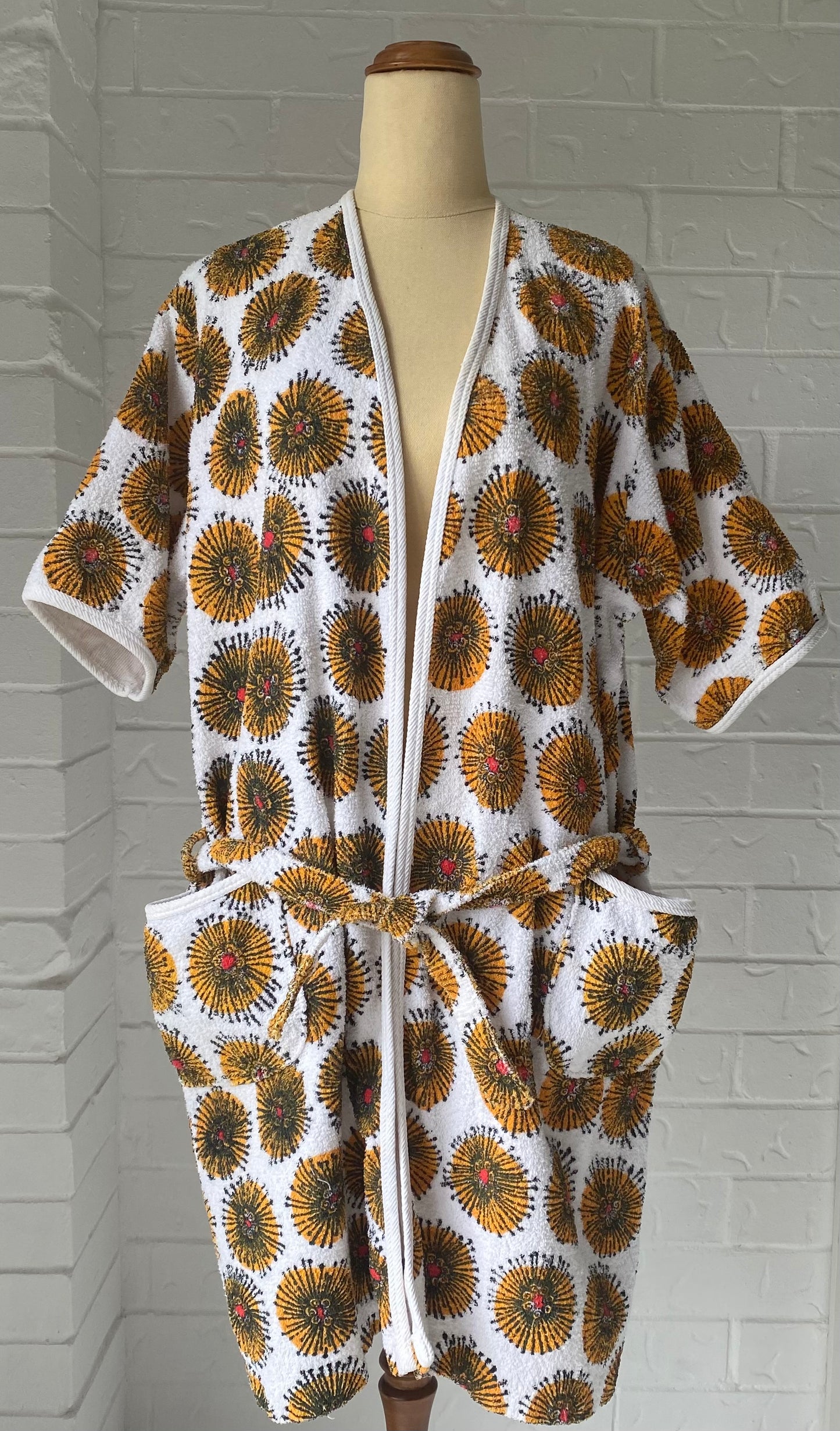 1960's Terry Towelling Beach Robe
