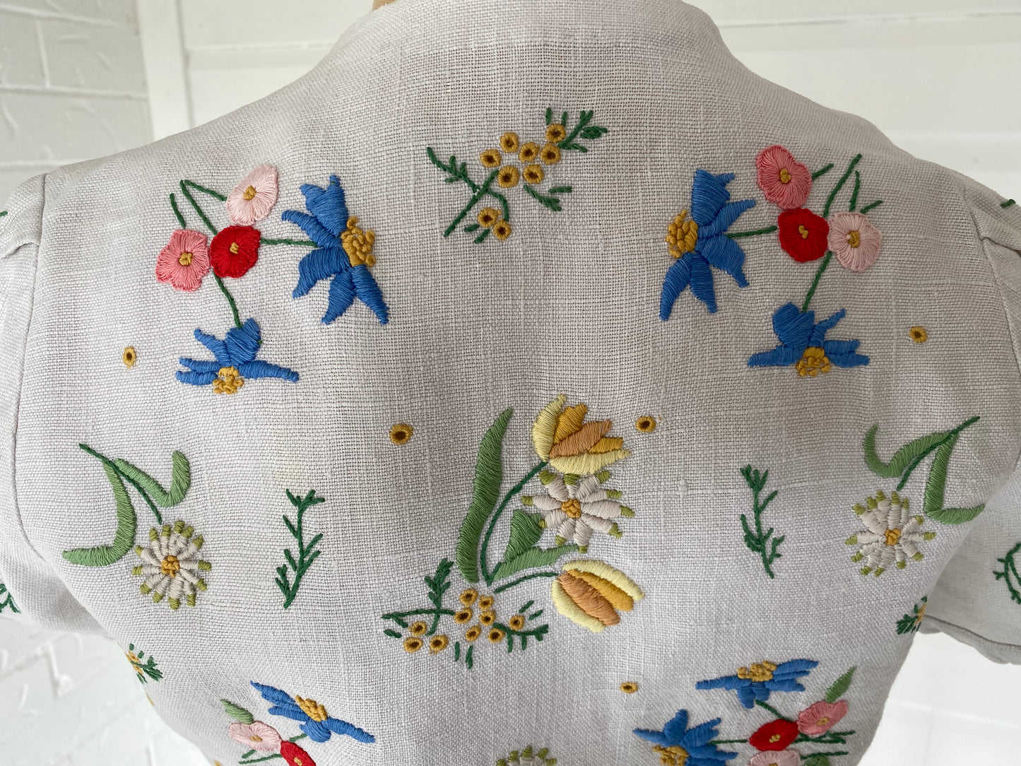 1950'S Hand Embroided Bolero Jacket