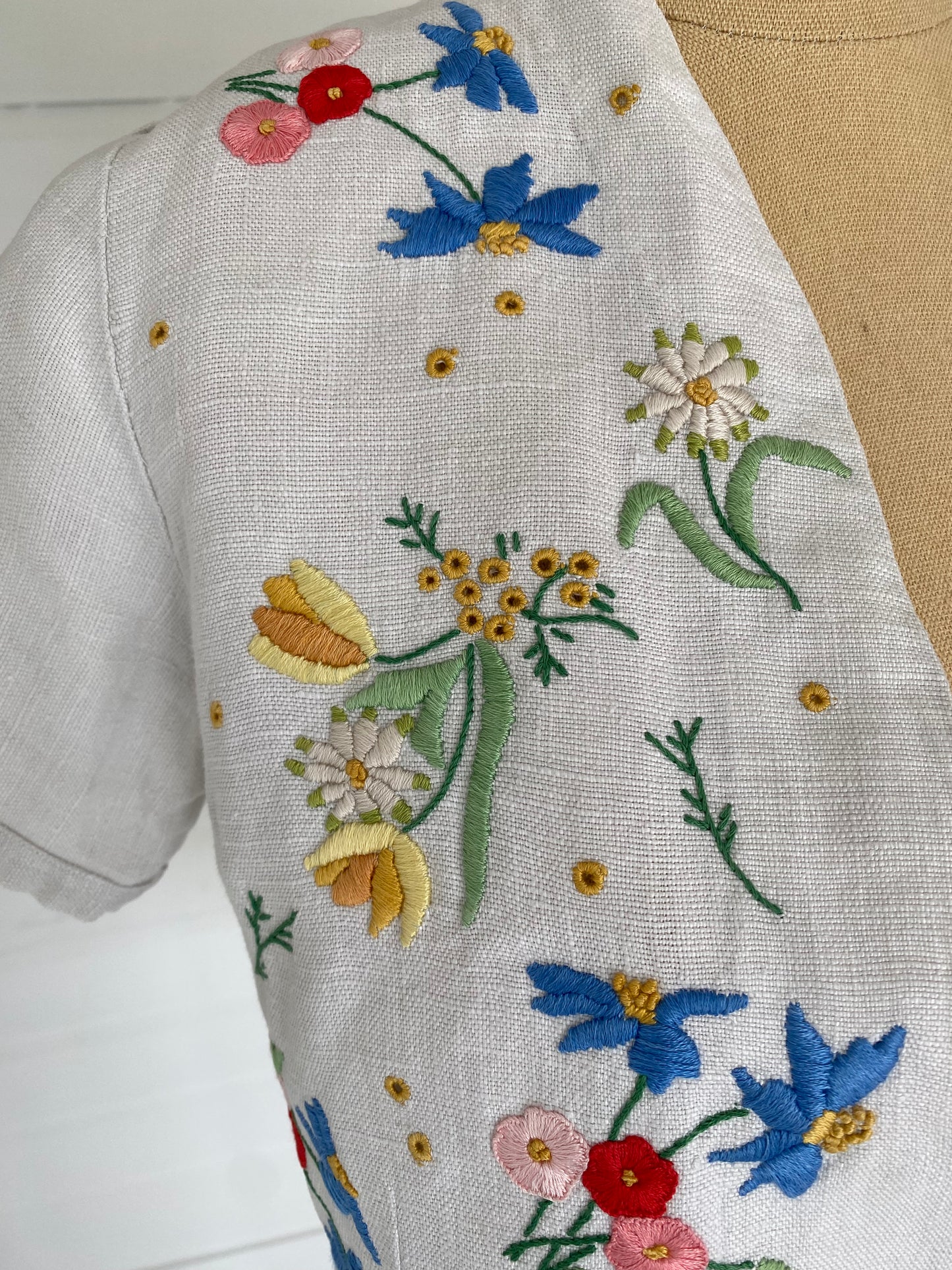 1950'S Hand Embroided Bolero Jacket