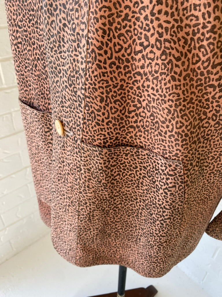Vintage Blush Pink Reversible Soft Leather Jacket
