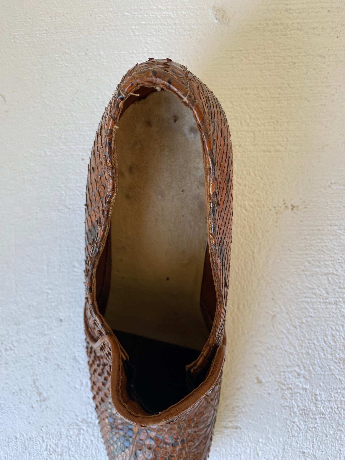 1970's Heeled Snakeskin Shoes