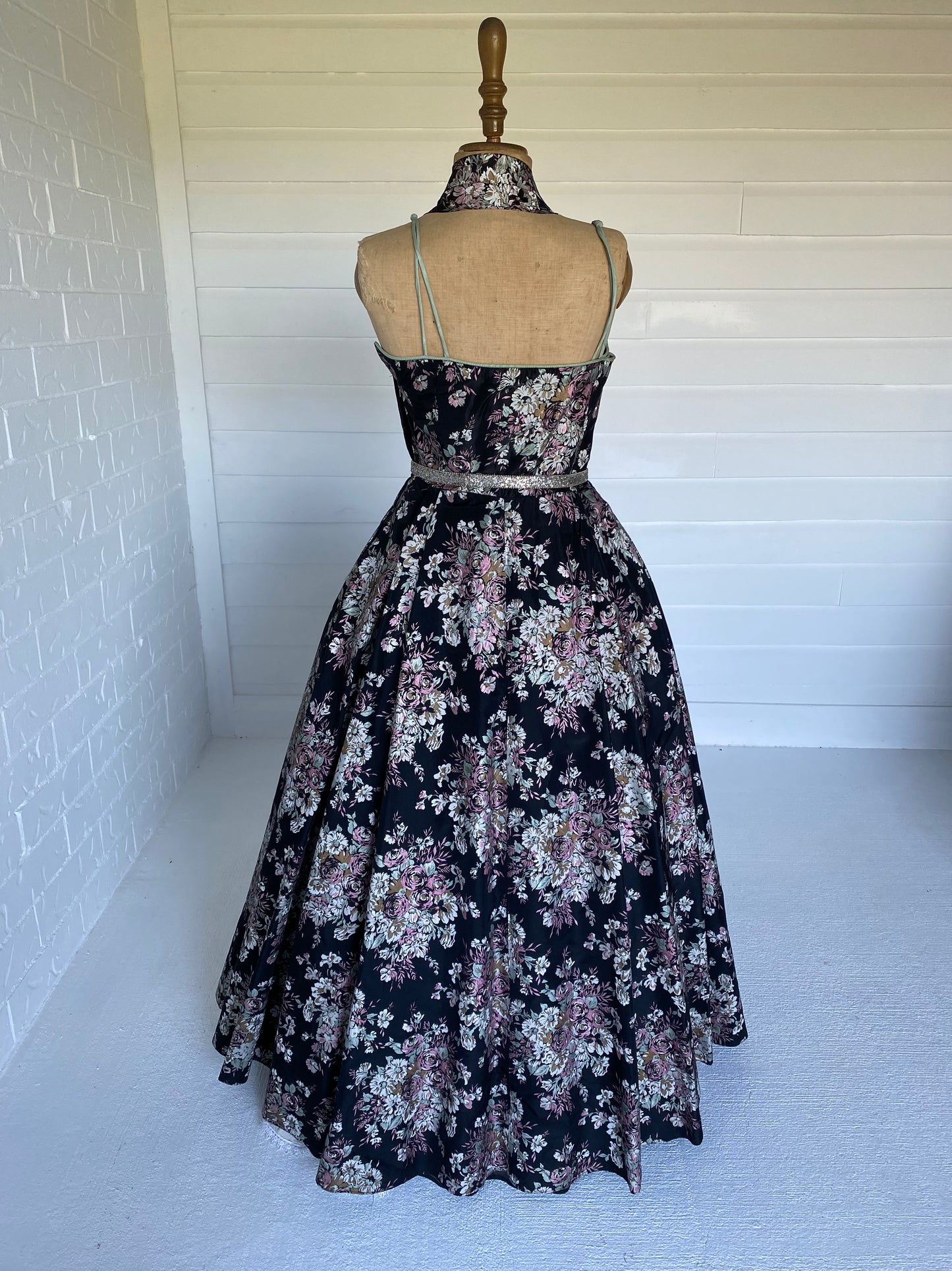 1950'S Oriental Flower Dress