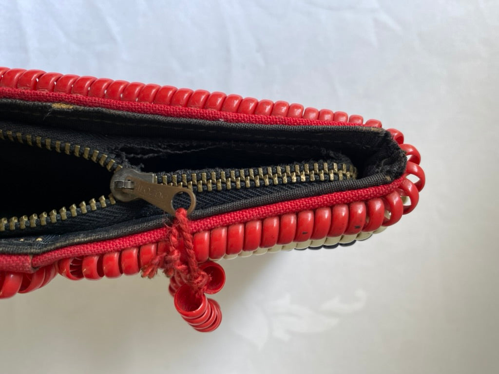 1940's Colourful Coil Clutch Bag