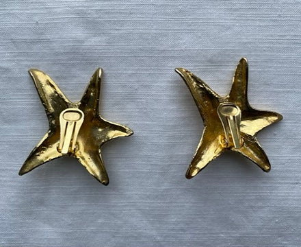 1980's Giant Starfish Earrings