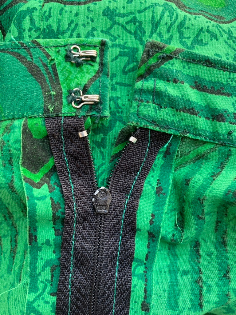 70s Emerald Islander Maxi Skirt