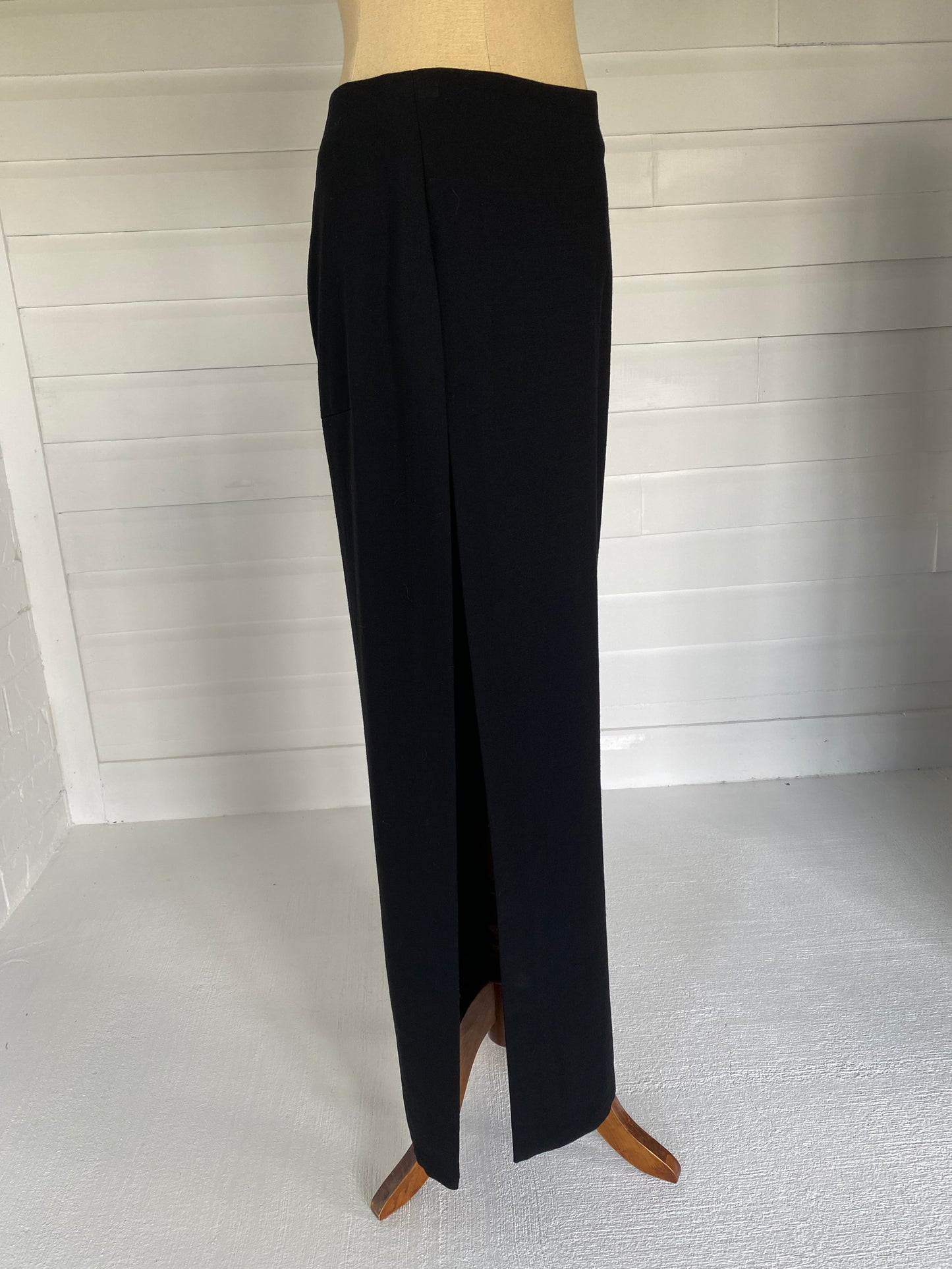 Yohji Yamamoto Thigh High Slit Long Skirt