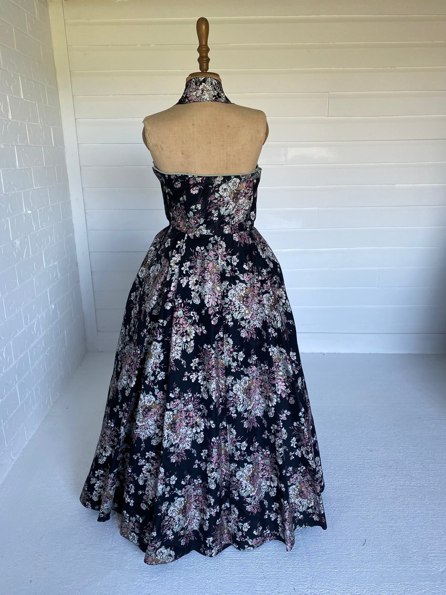 1950'S Oriental Flower Dress