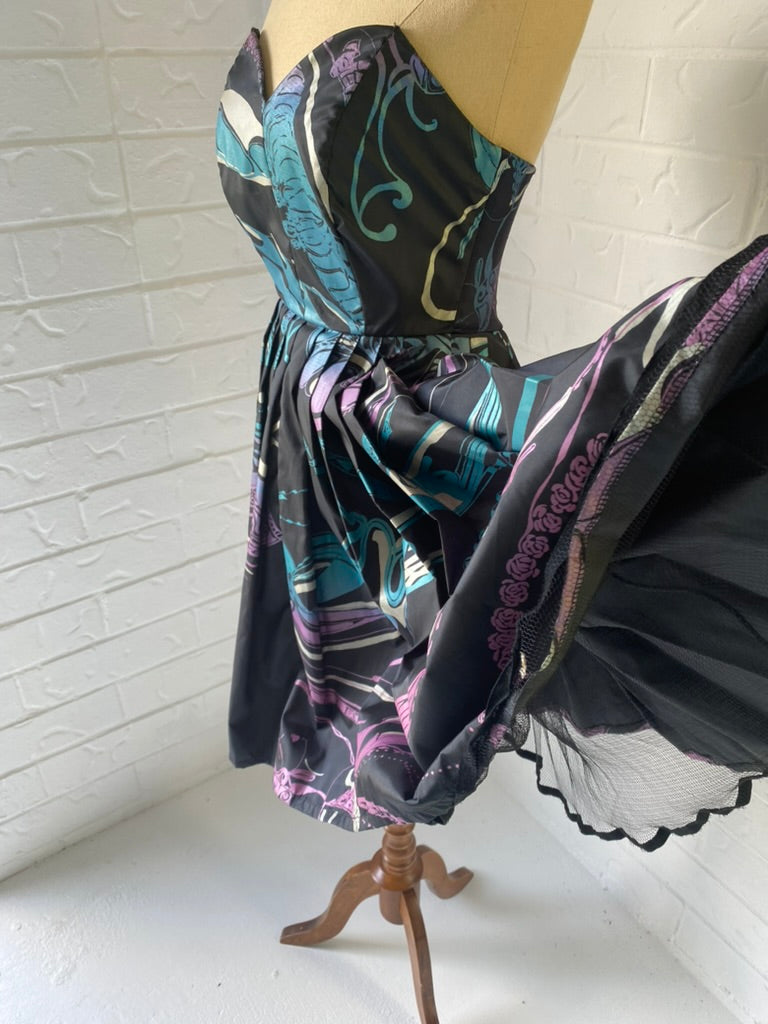 Studibaker Hawk Rare 80's Strapless Dress
