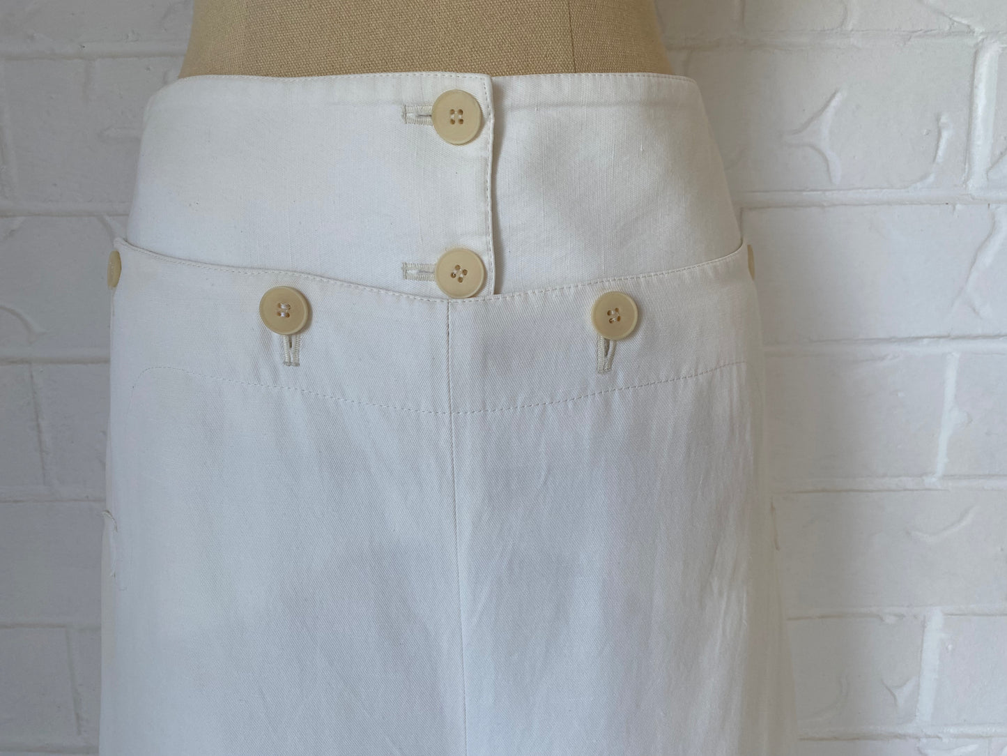 Ivory Wide Leg Sailor Pants by Stella McCartney