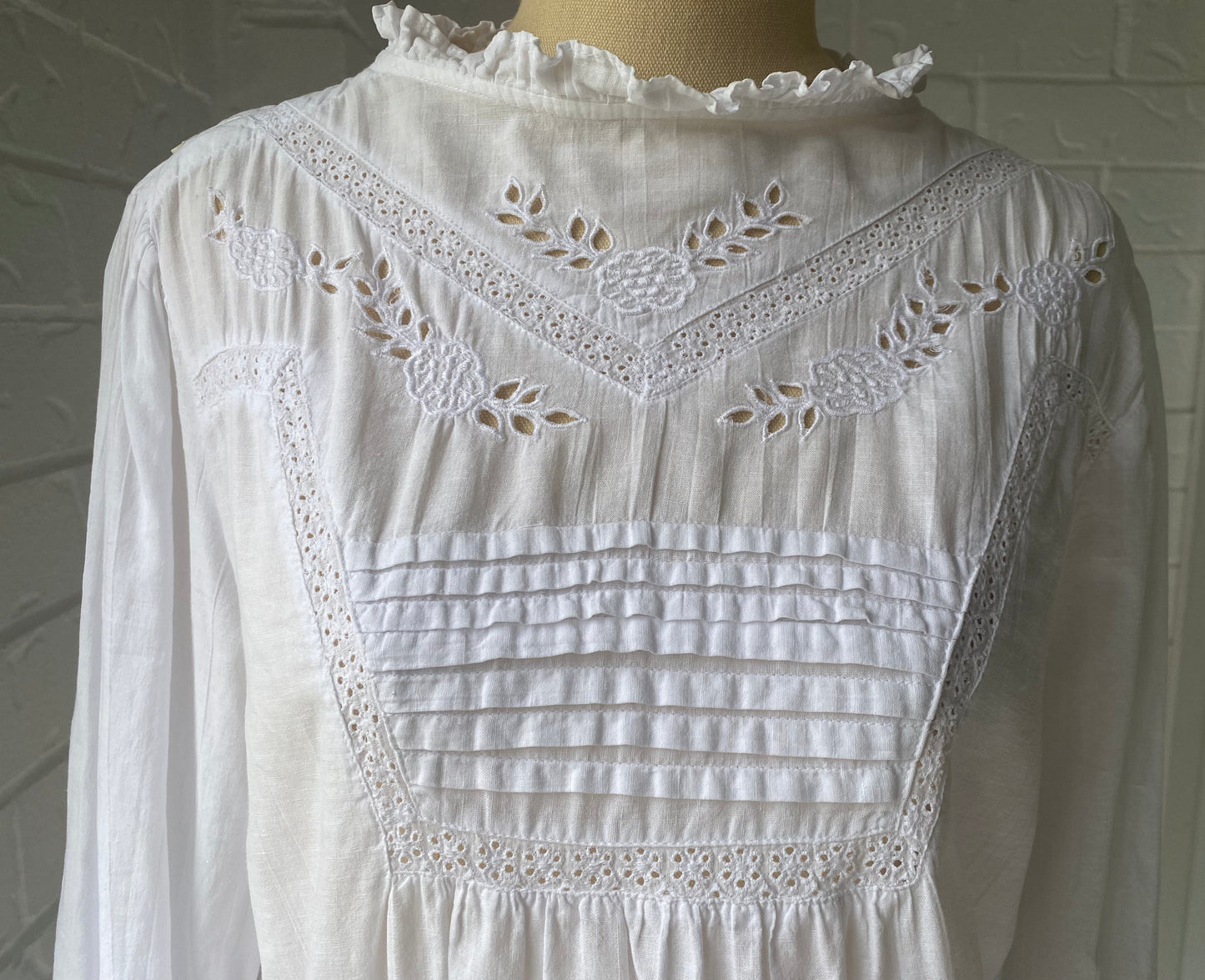 1970's Soft Cotton Embroidered Top