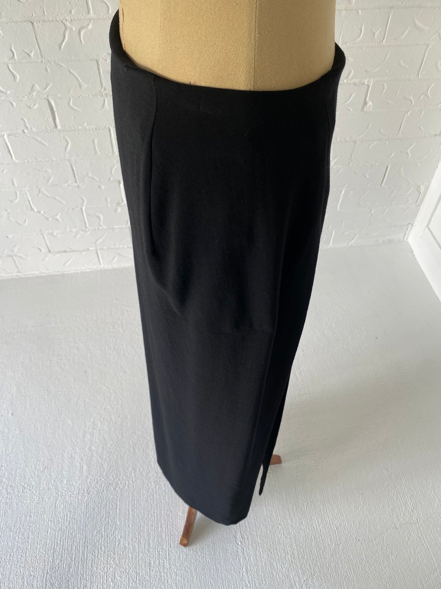 Yohji Yamamoto Thigh High Slit Long Skirt