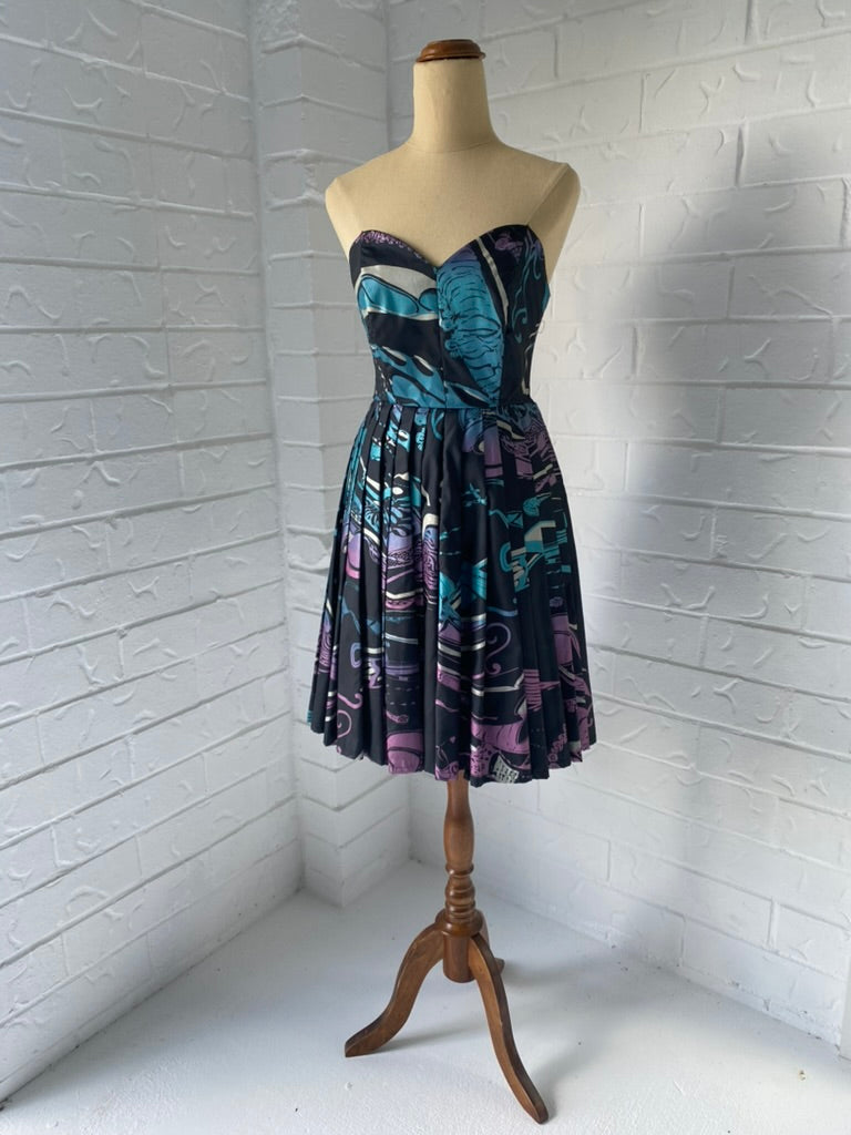 Studibaker Hawk Rare 80's Strapless Dress