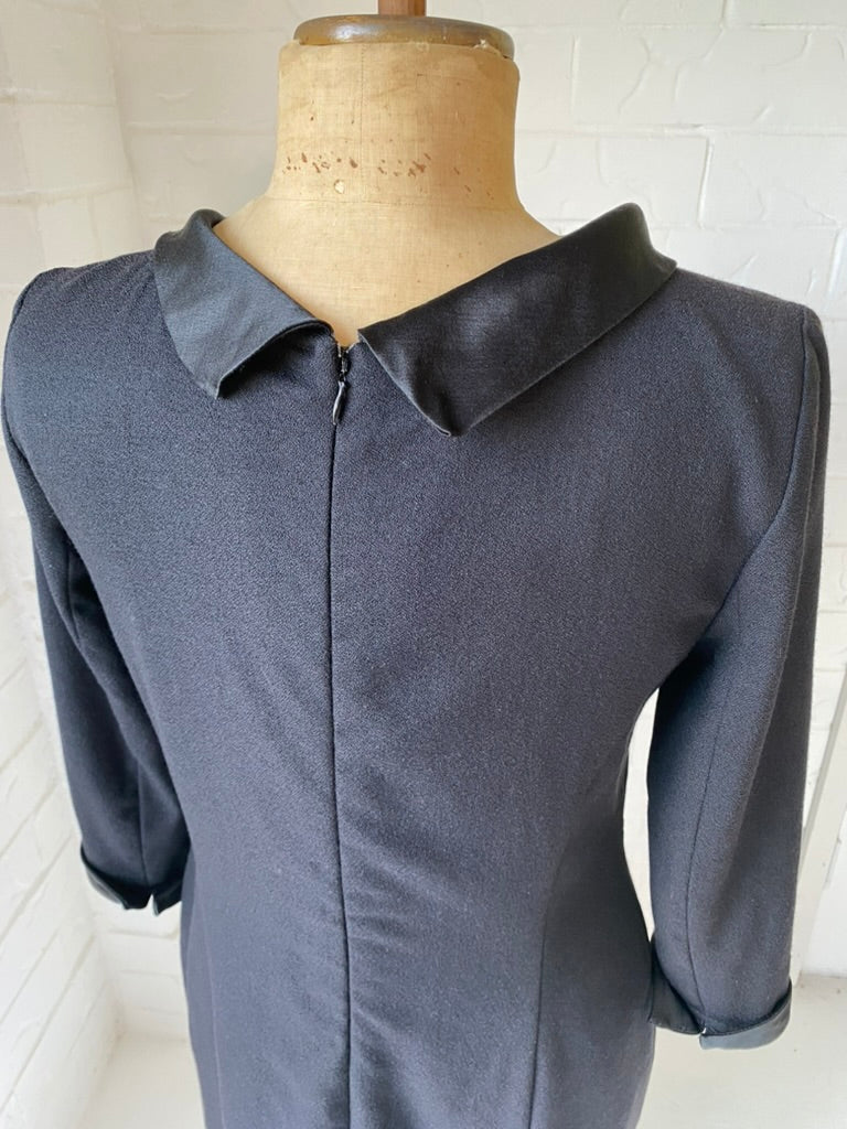 Kristin Kavanah Classic Black Bow Dress