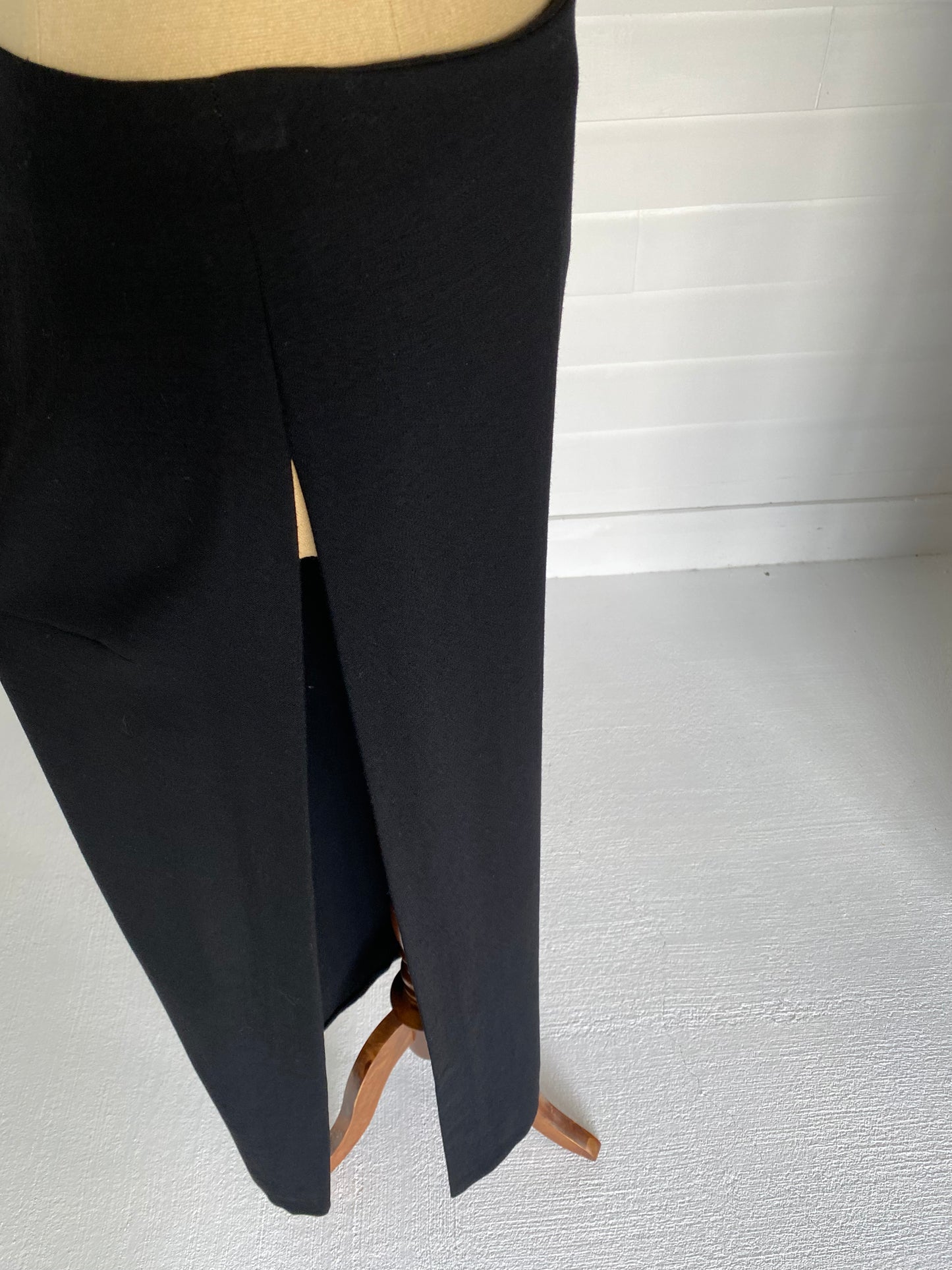 Yohji Yamamoto Thigh High Slit Long Skirt