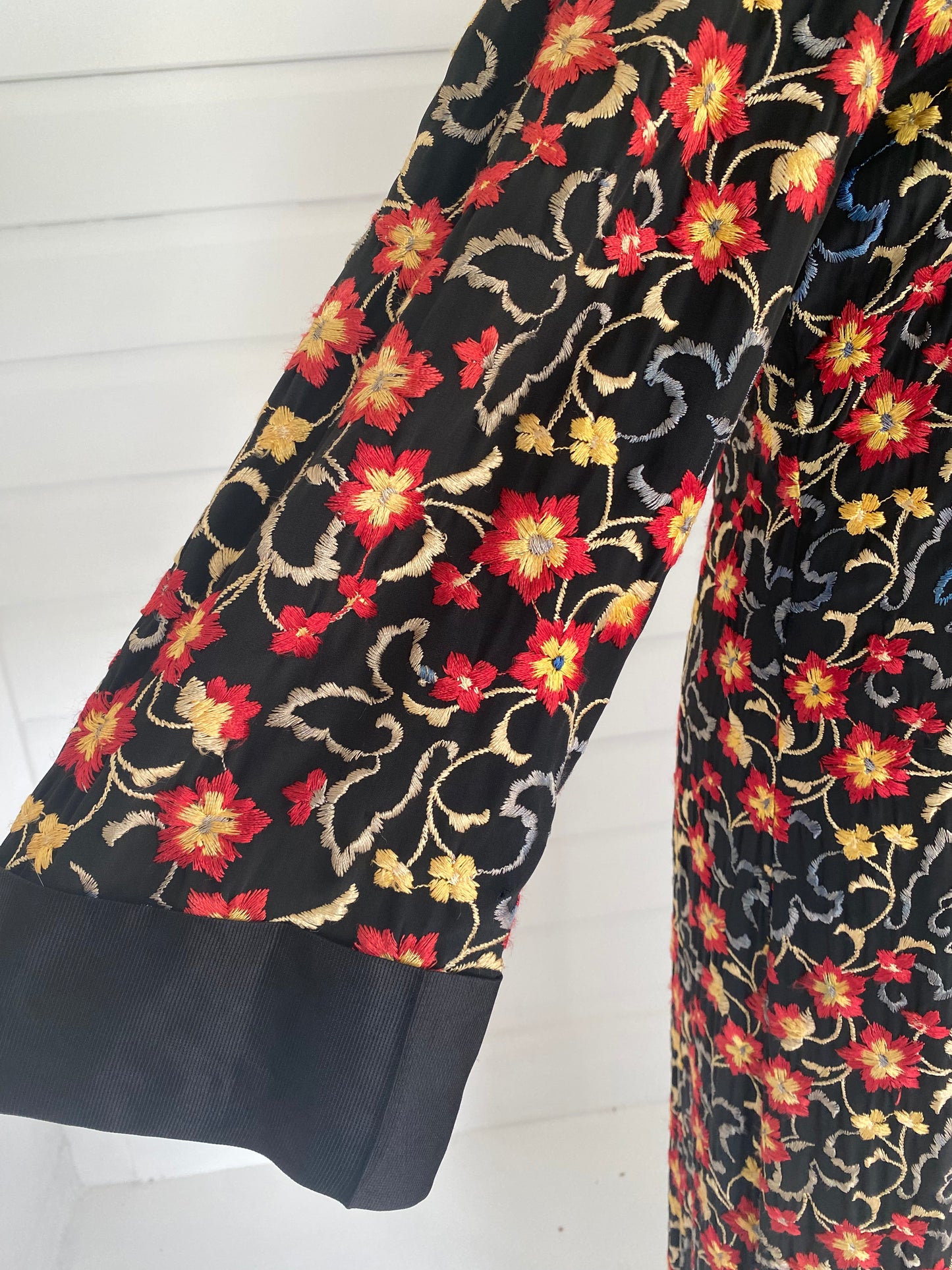1930's Rare Hand Embroidered Opera Coat